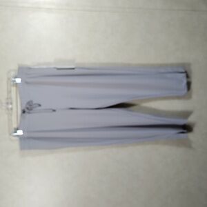 04132 Joie taupe stretch lightweight cropped knit pants XL NWT
